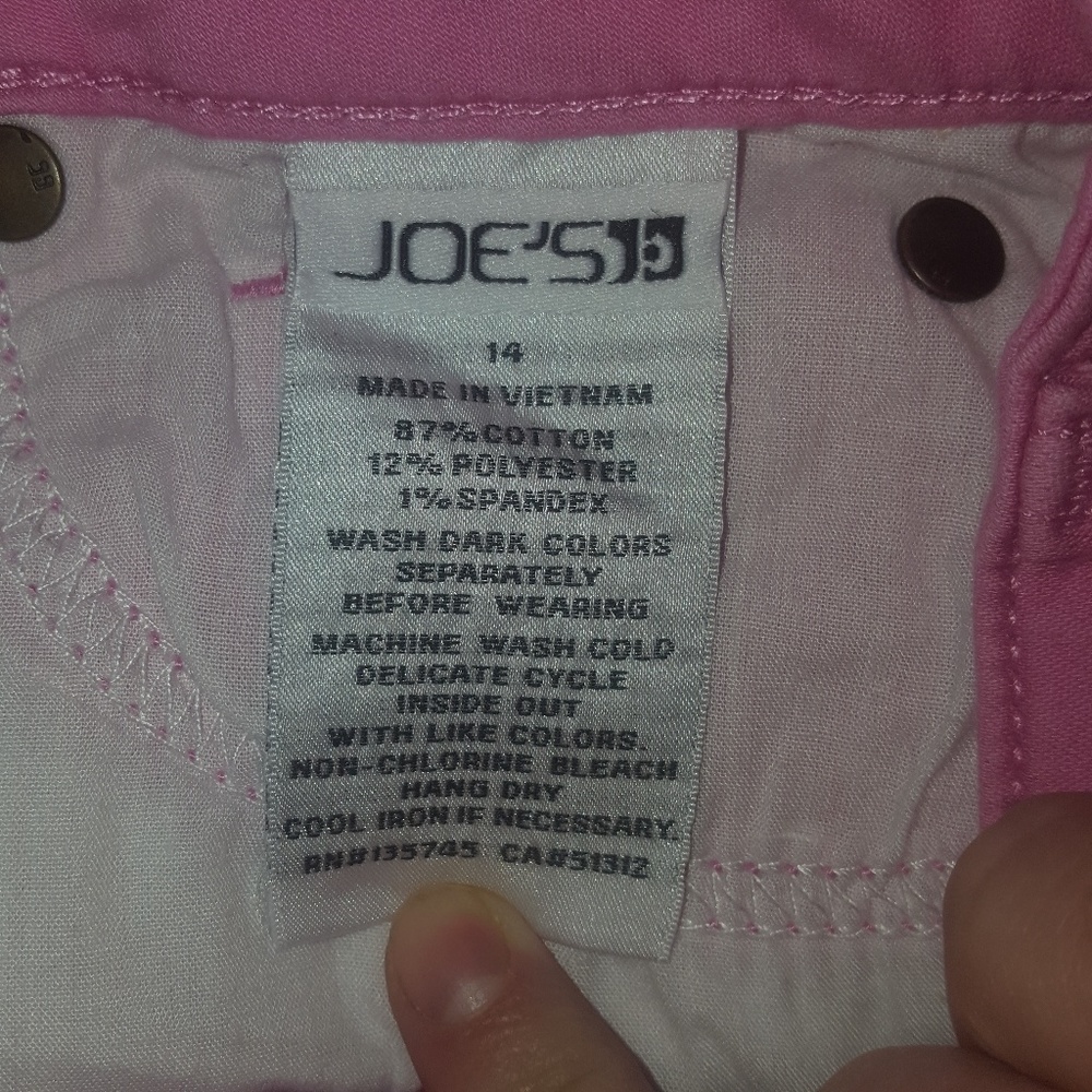 Joe's Pink MAGE Ever Blue Shorts Size 14 (girls) - Picture 6 of 7